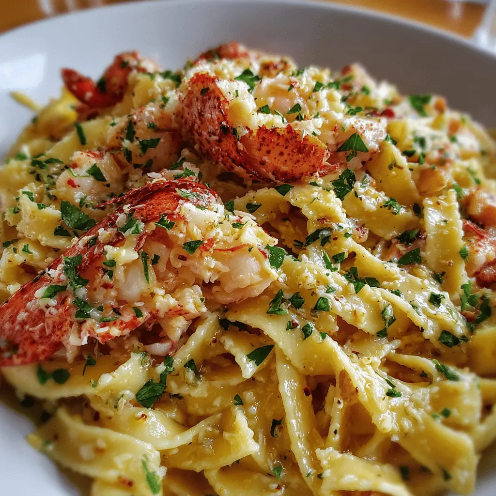 Golden Butter Lobster Pasta