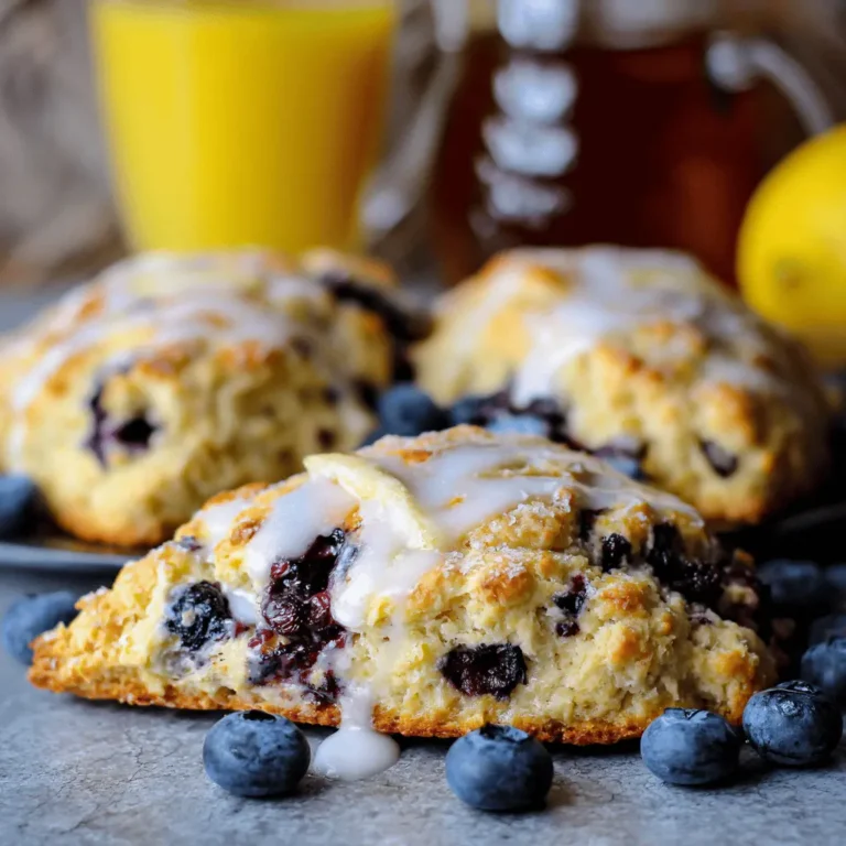 lemon blueberry scones