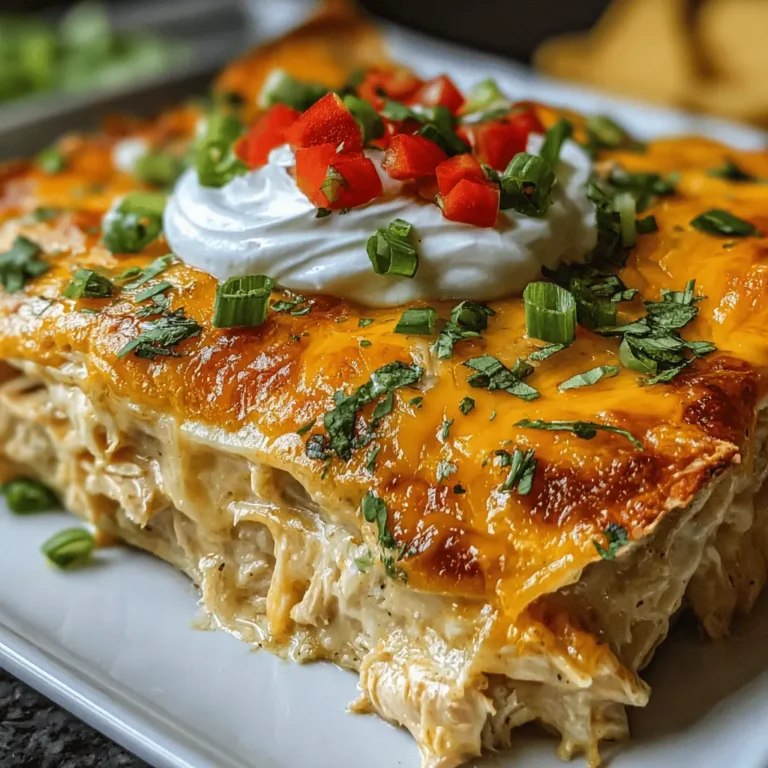 Sour Cream Chicken Enchilada Casserole