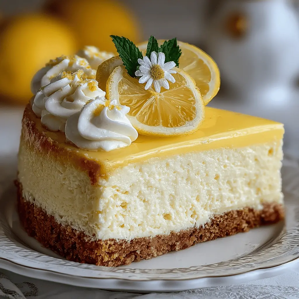Rich & Moist Lemon Cheesecake Cake