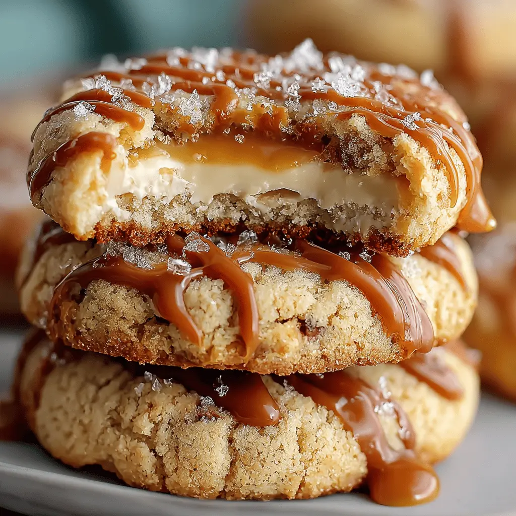 Caramel cheesecake cookies