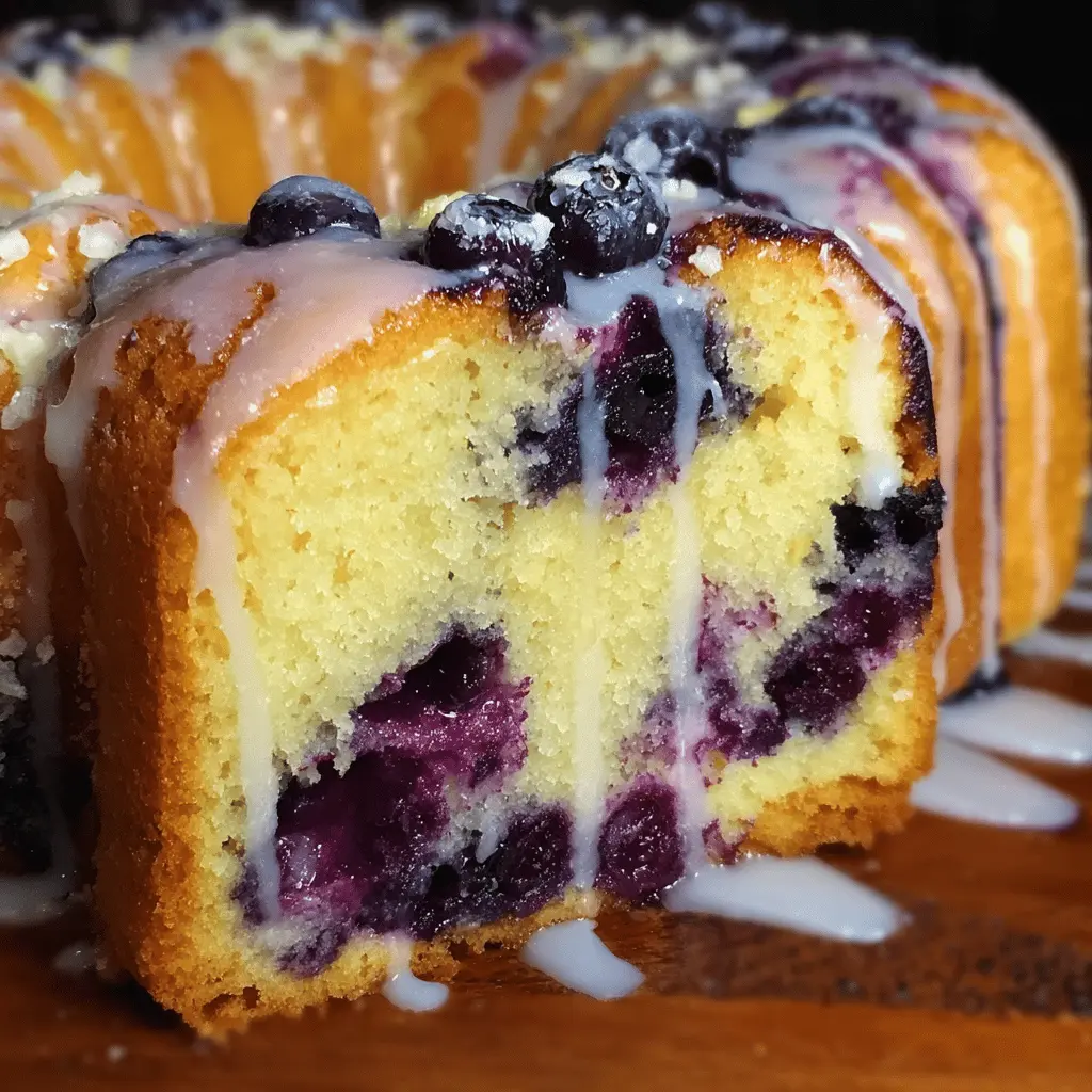 lemon blueberry pound cake