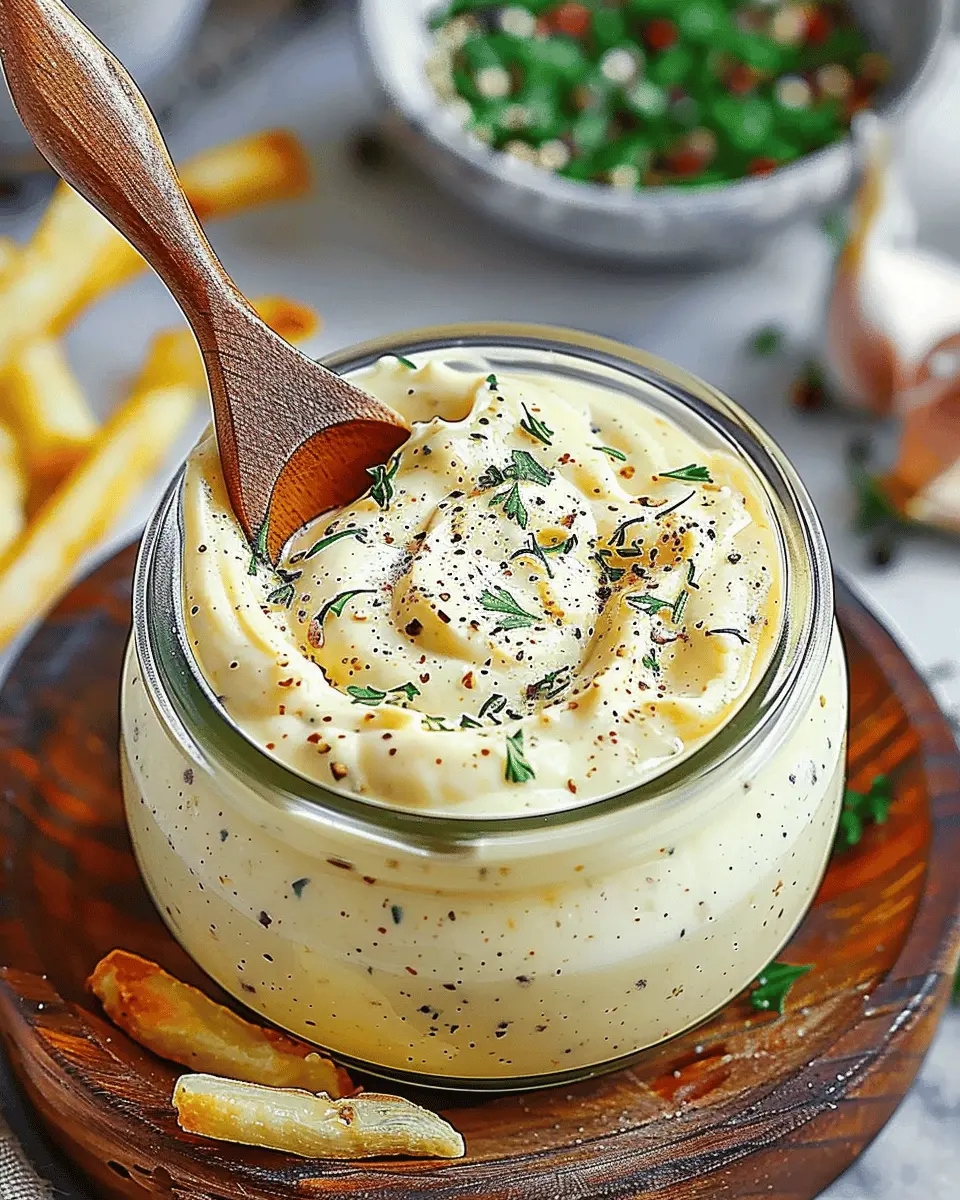 Roasted Garlic Aioli Sauce
