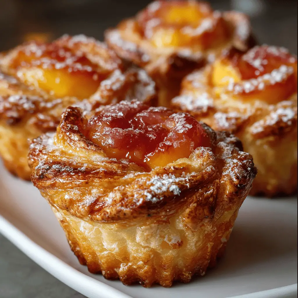 Peach Pie Cruffins – Flaky, Fruity & Irresistibly Sweet!