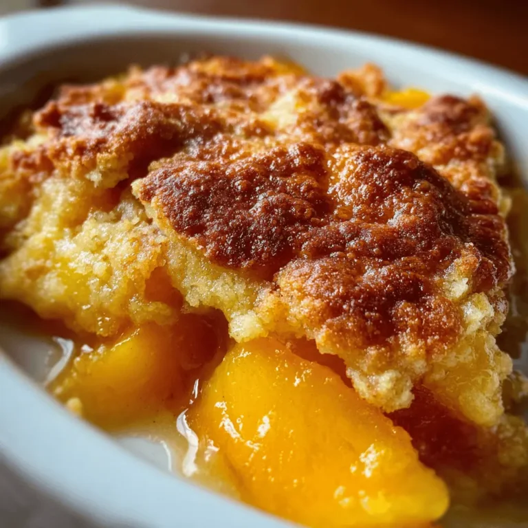 Lazy Man's Pie Peach Cobbler