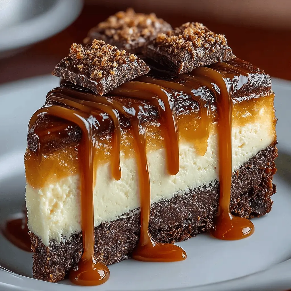 Caramel Brownie Cheesecake Recipe