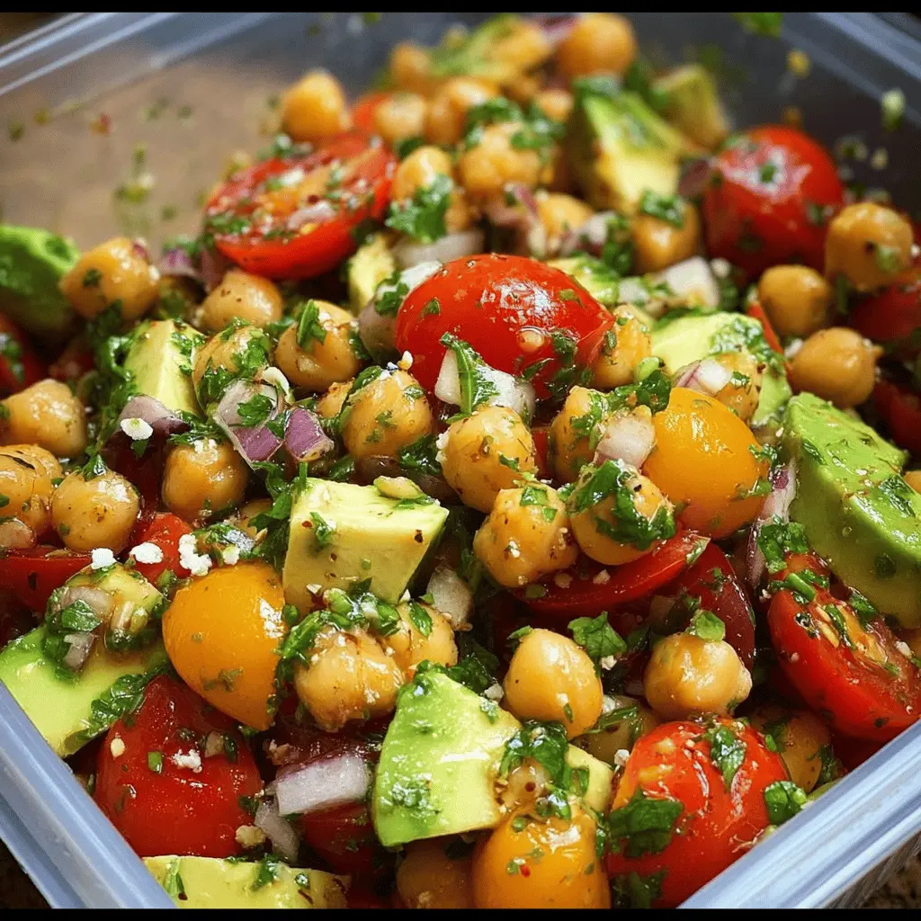 Chickpea Avocado Salad