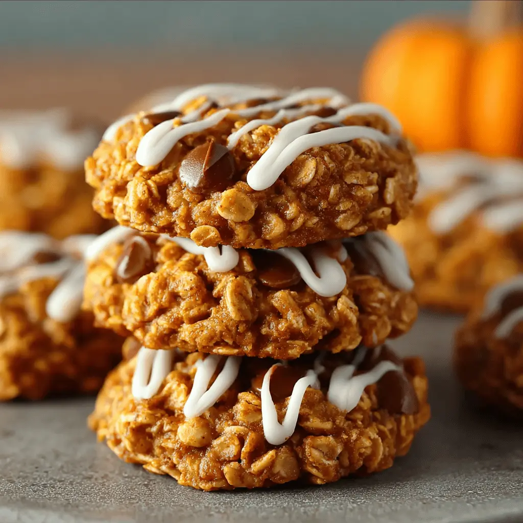Pumpkin Spice No Bake Cookies