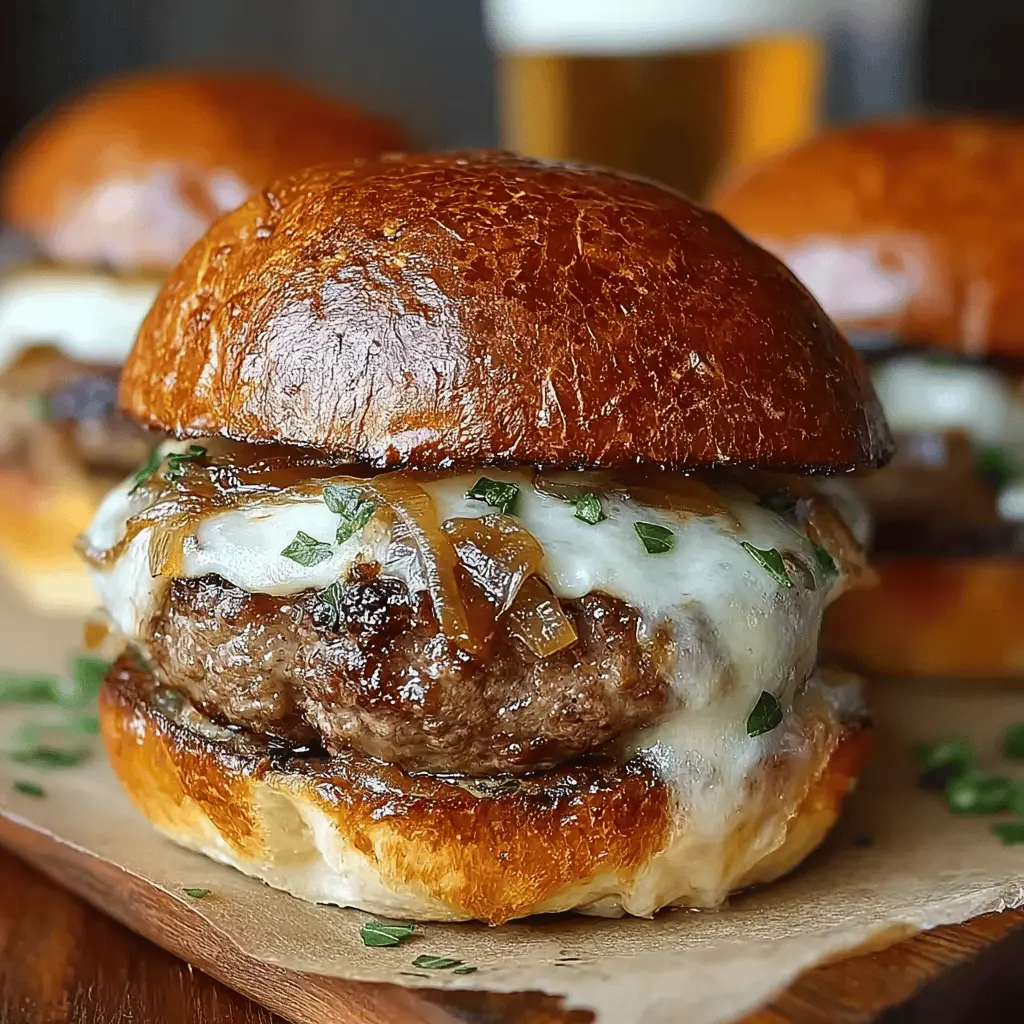 French Onion Soup Burgers