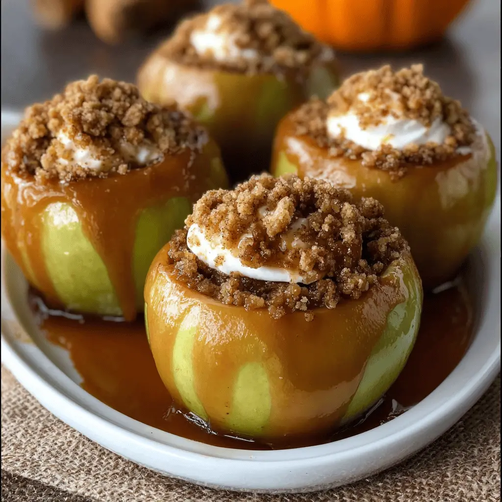 Pumpkin Pie Stuffed Baked Apples