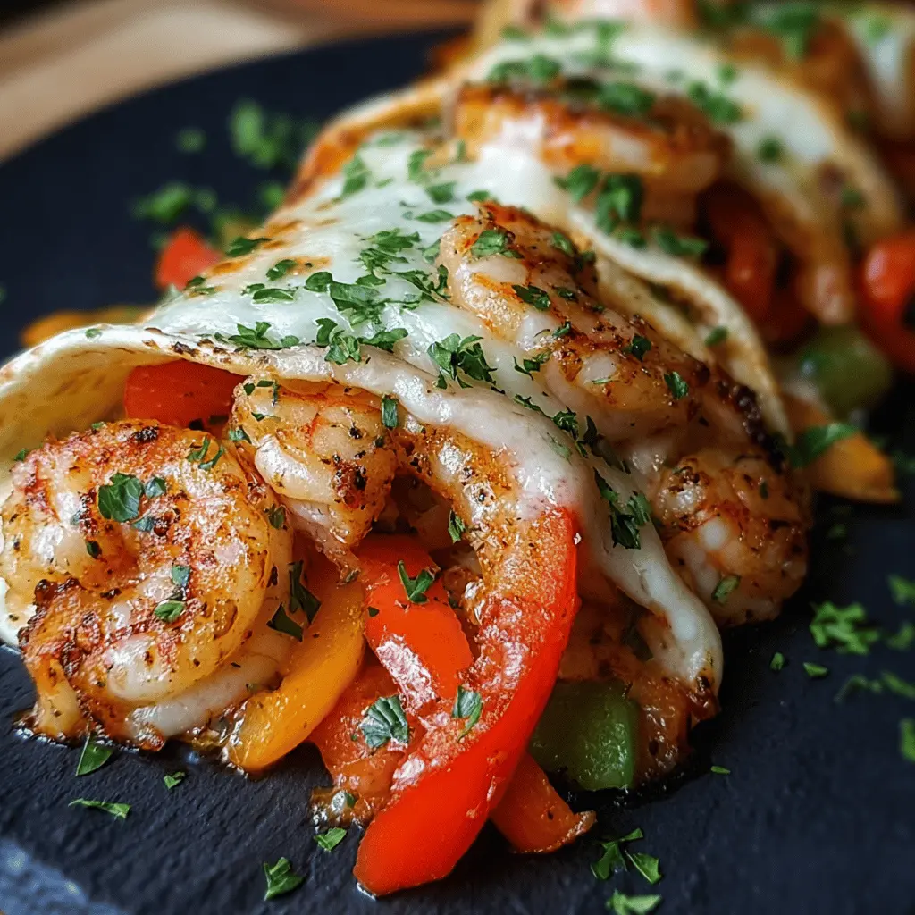 shrimp crab fajitas