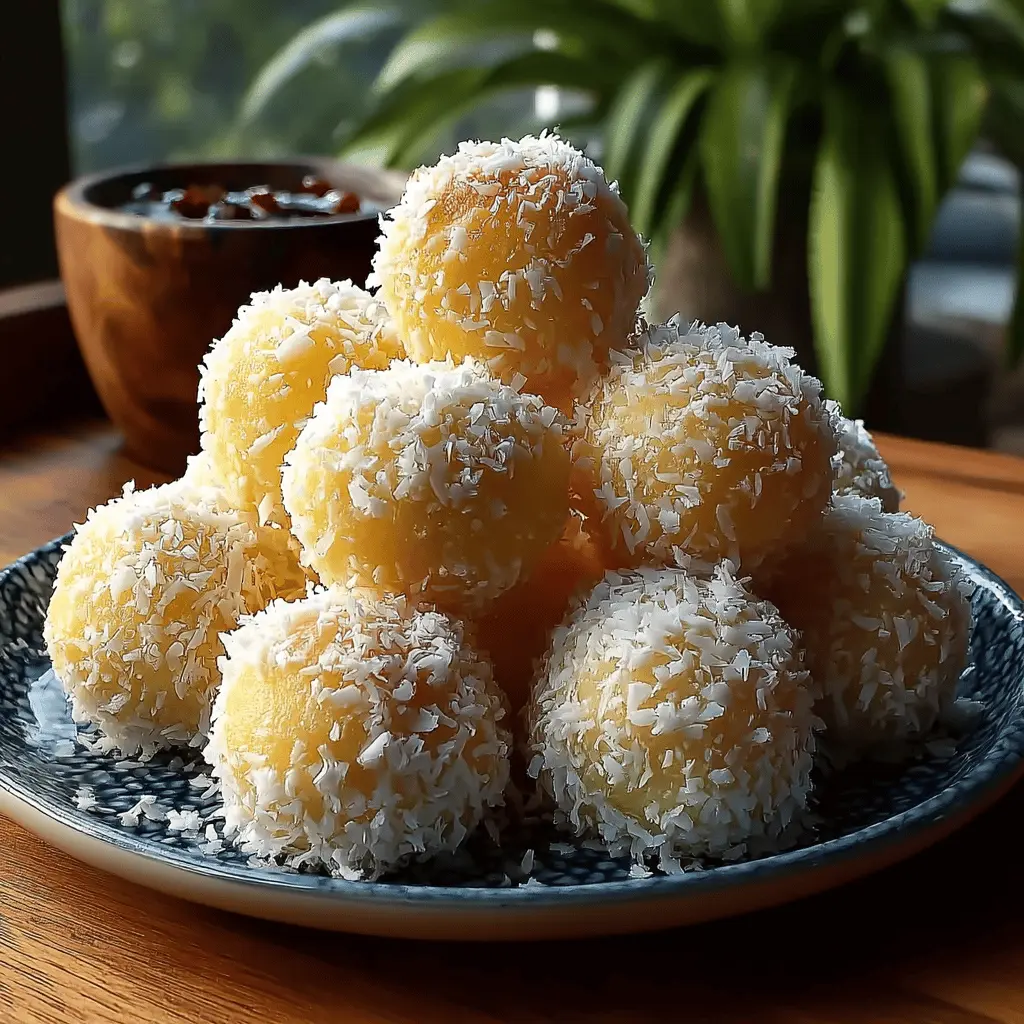 Pineapple Christmas Coconut Balls
