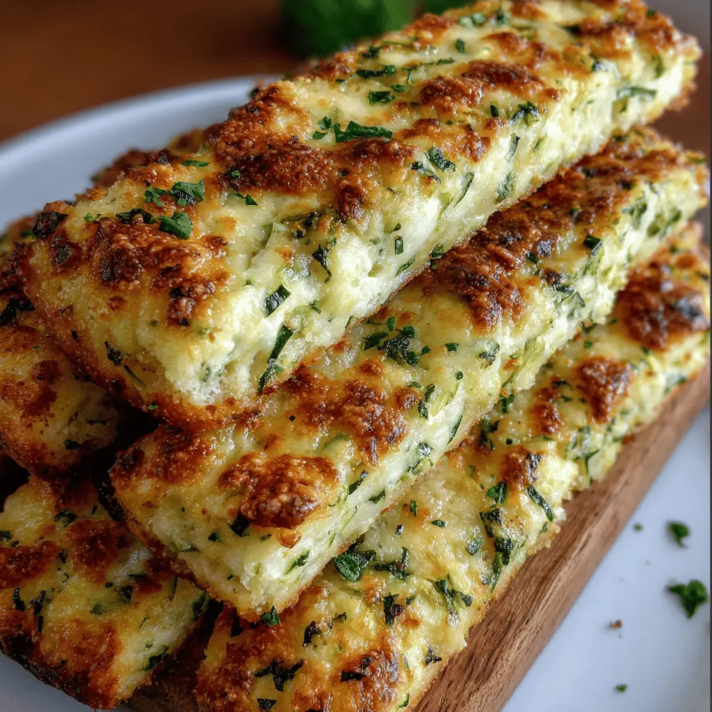 Cheesy Zucchini Breadsticks