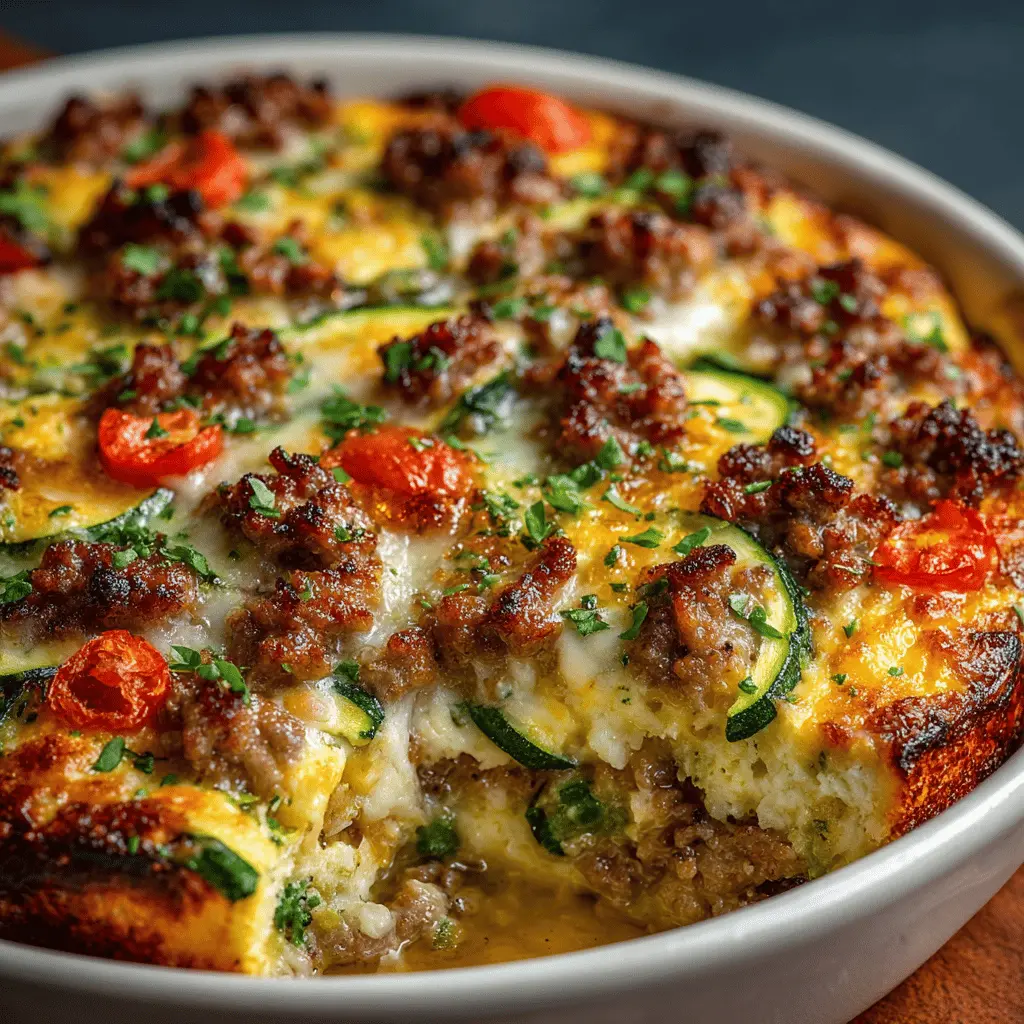 Zucchini Hamburger Casserole