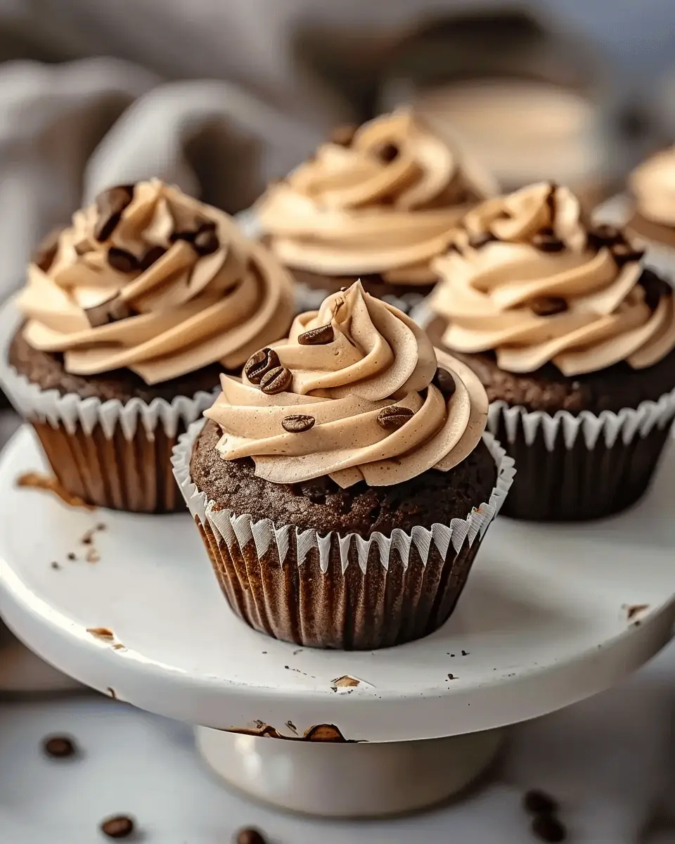 Espresso Cupcakes with Espresso Frosting