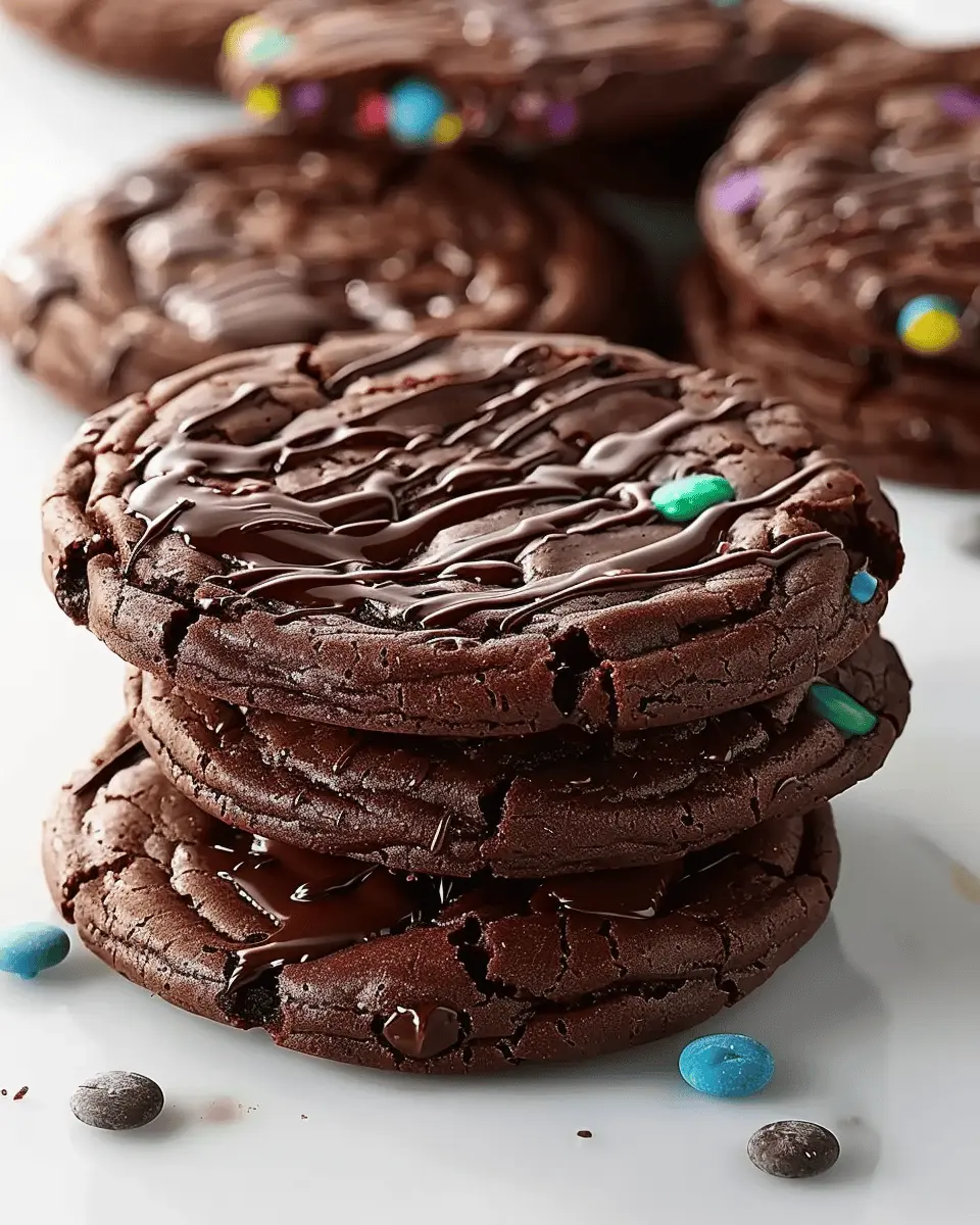 Fudgy Cosmic Brownie Cookies
