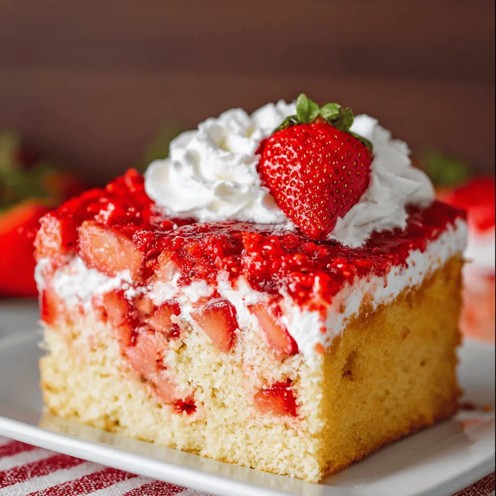 Strawberry Poke Cake