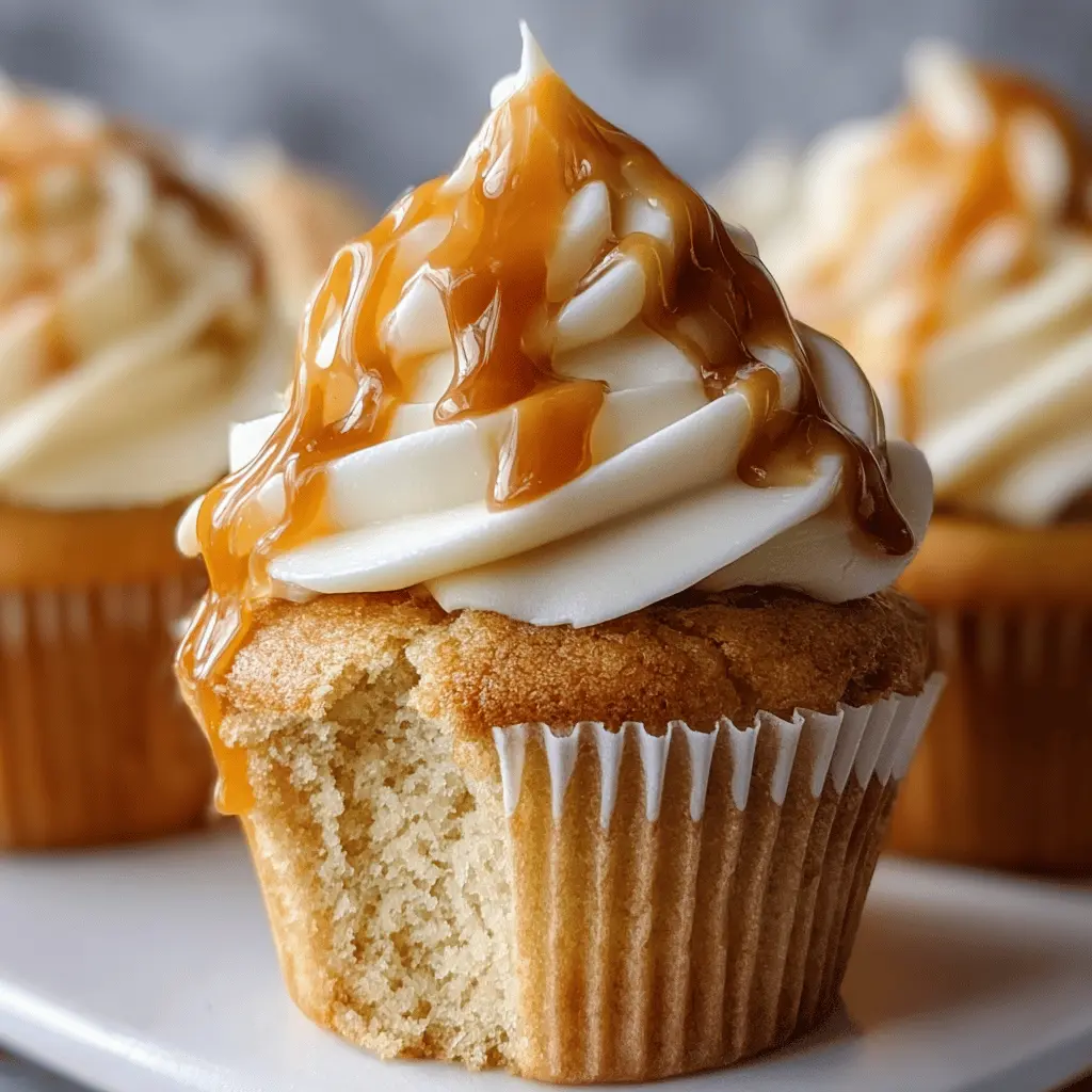 Salted Caramel Cream Cheese Cupcakes