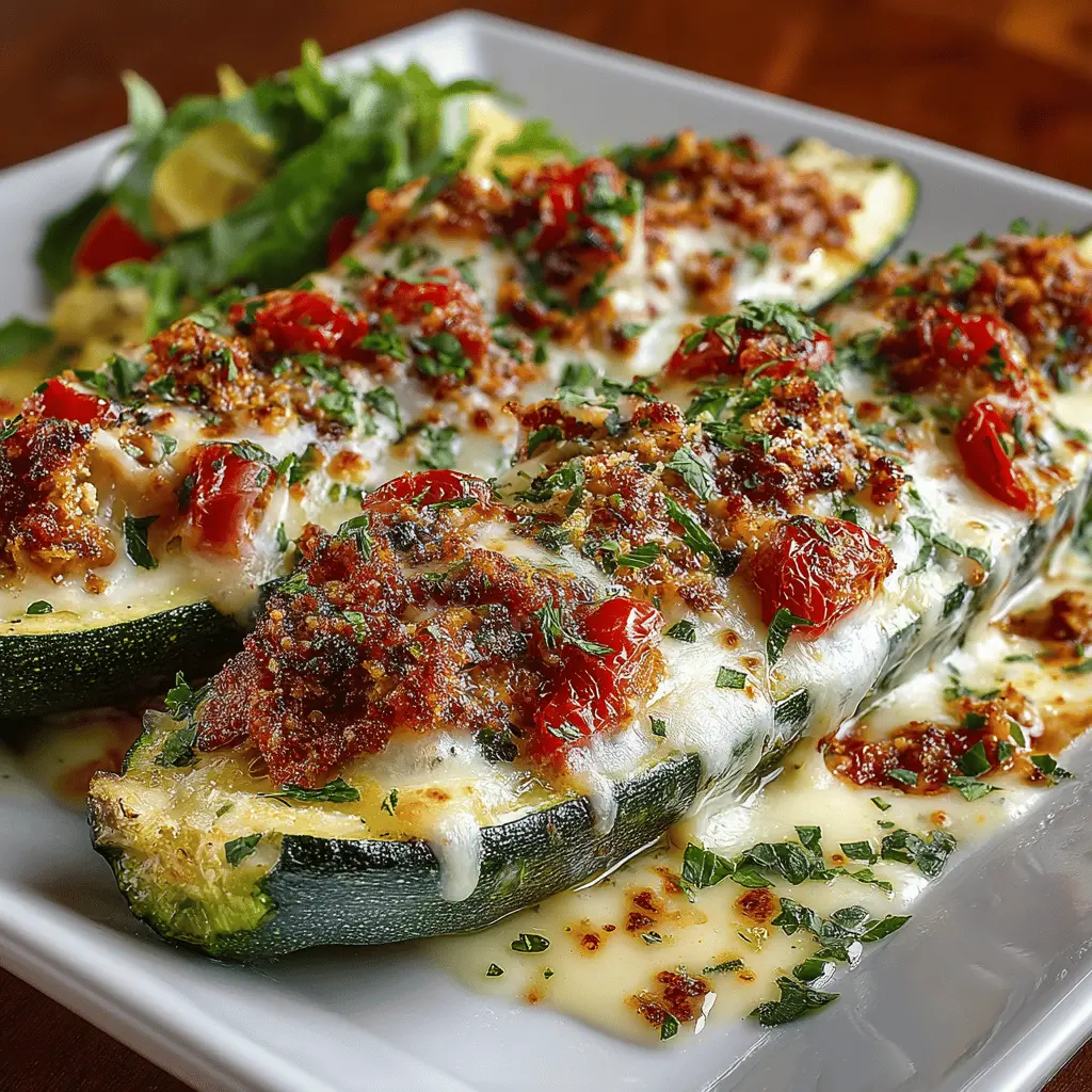 Stuffed Zucchini Boats