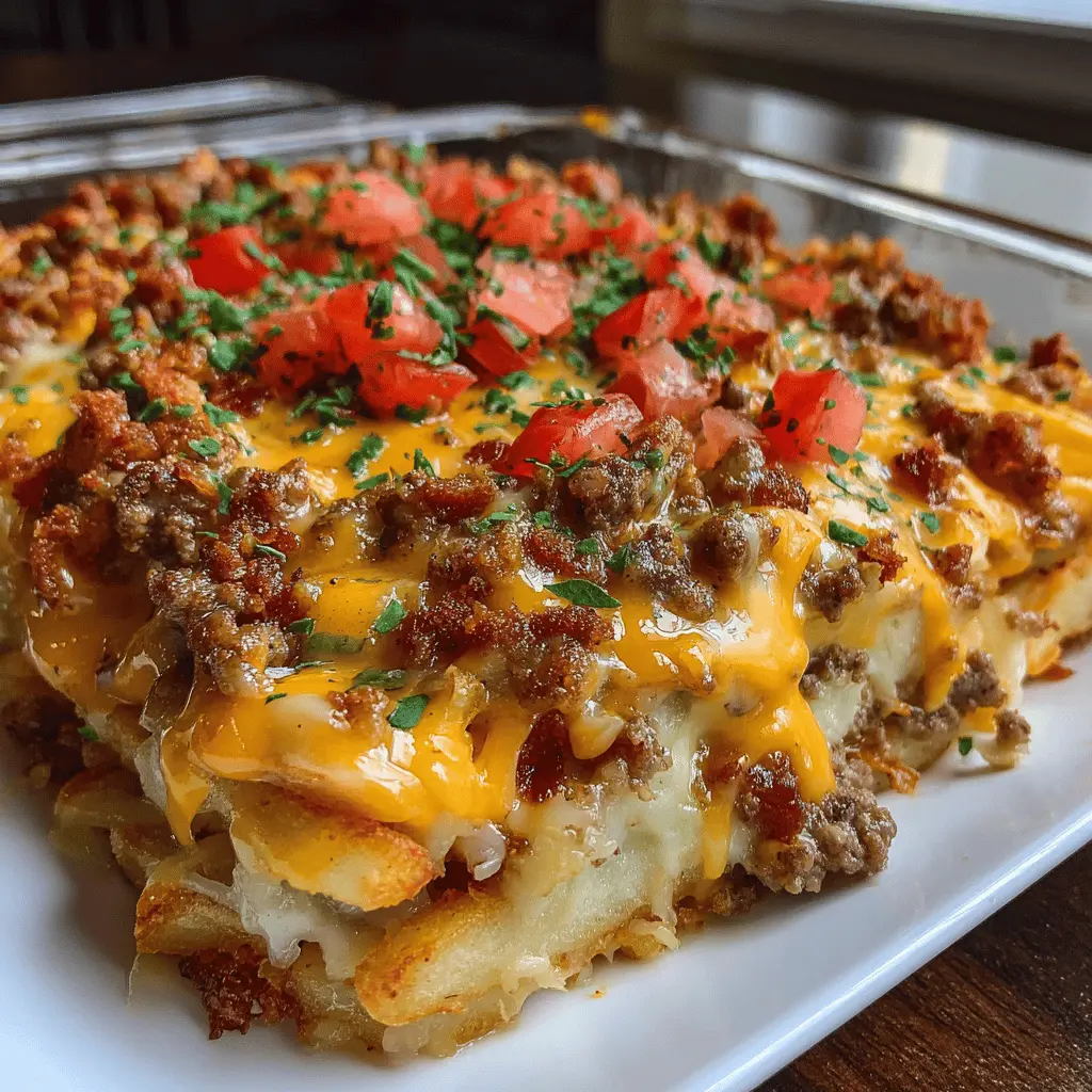 Cheeseburger French Fry Casserole