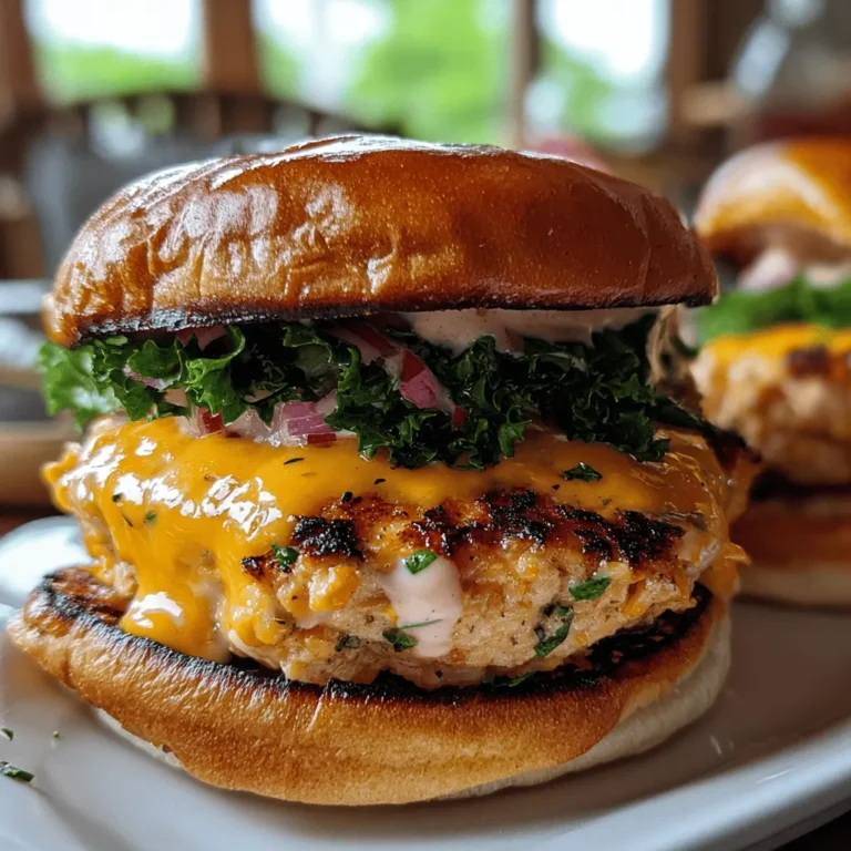 Cheddar Ranch Chicken Burgers