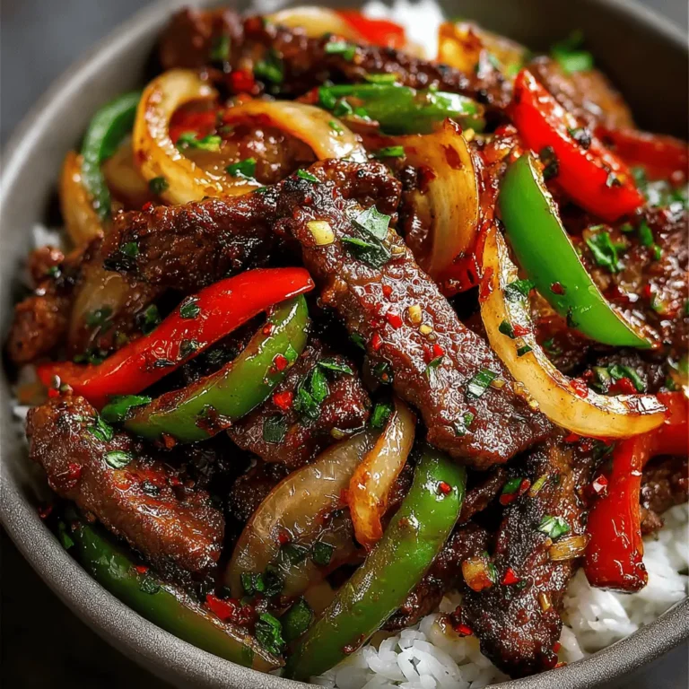 Sizzling Chinese Pepper Steak with Onions