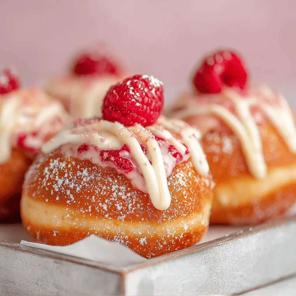 Raspberry Cheesecake Donuts
