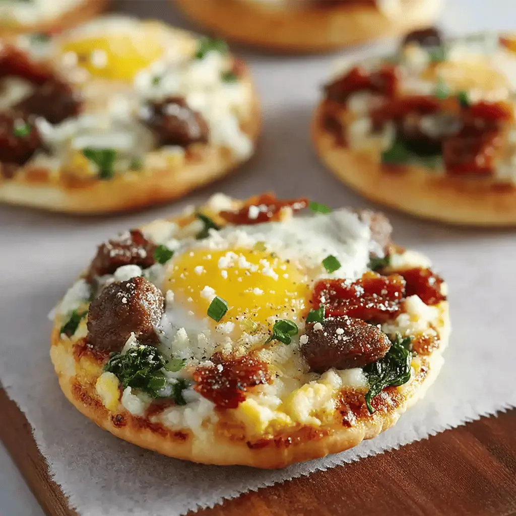 English Muffin Breakfast Pizzas