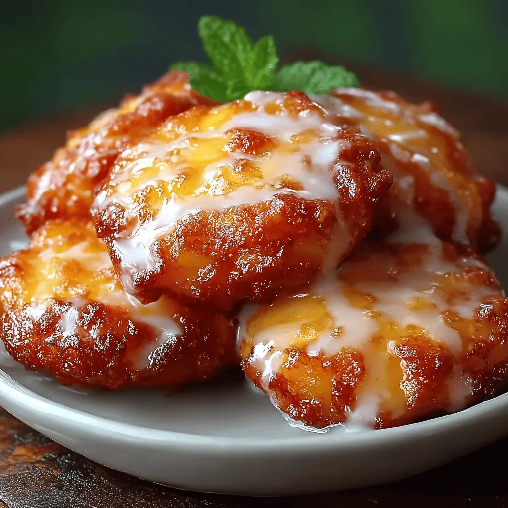 Delicious Fresh Peach Fritters