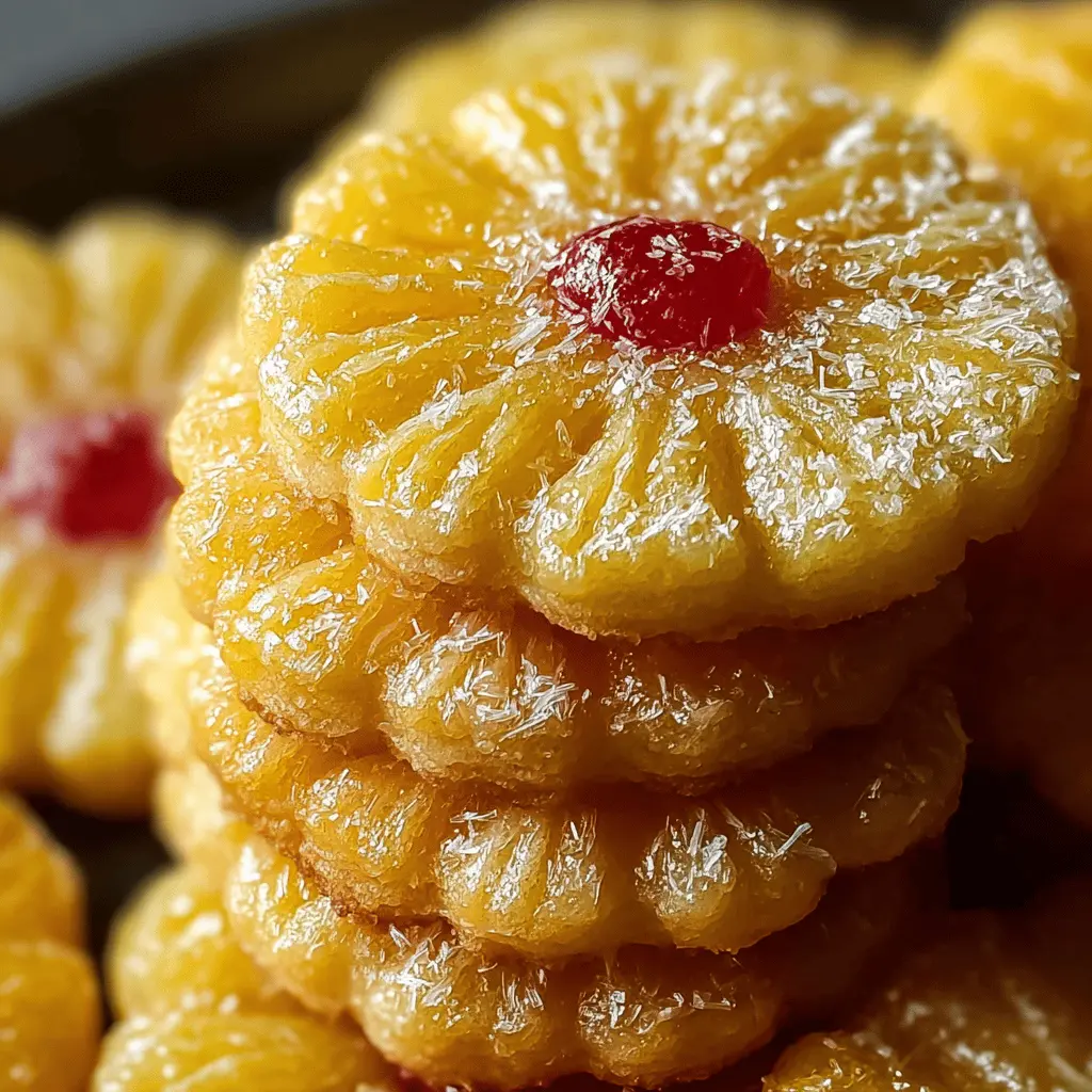 Pineapple Upside Sugar Cookies
