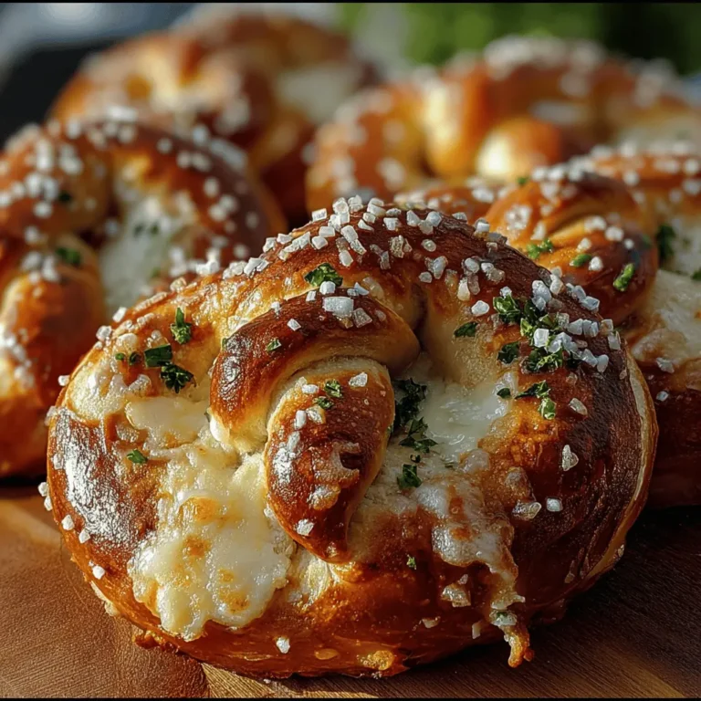 Mozzarella Stuffed Soft Pretzels