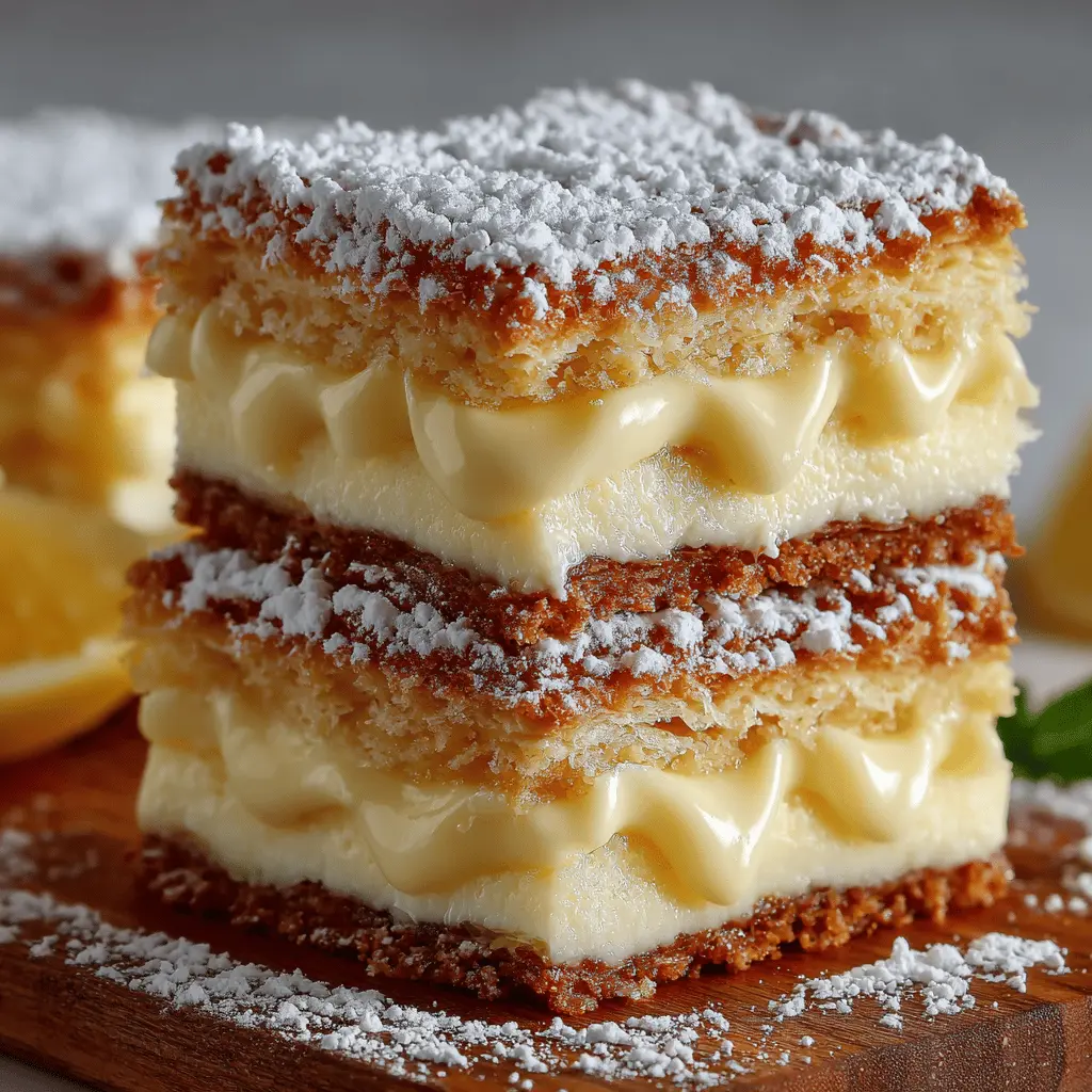 Vanilla Custard Cream Squares
