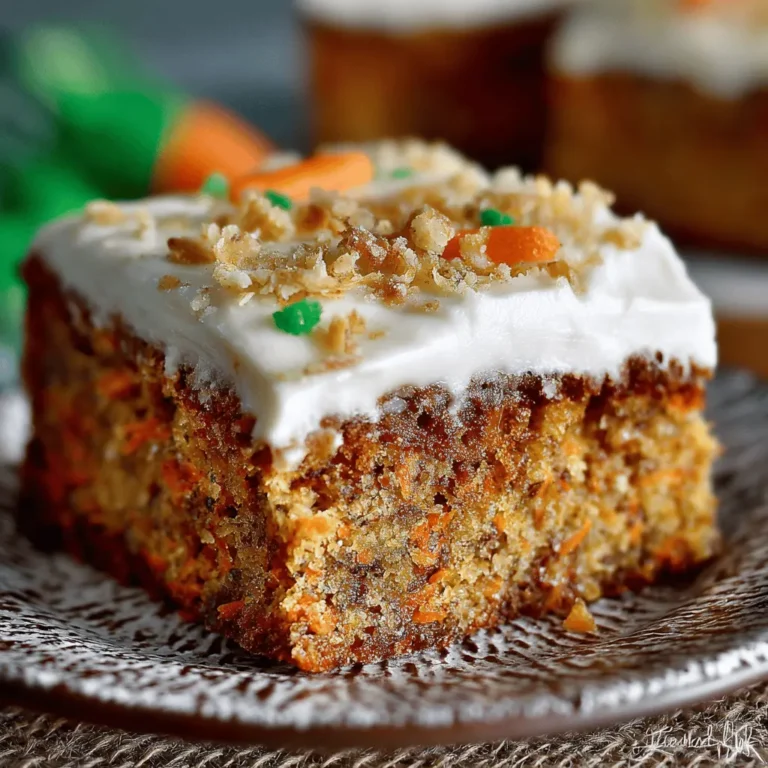 Carrot Cake Bars with Cream Cheese Frosting