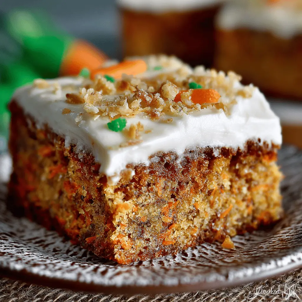 Carrot Cake Bars with Cream Cheese Frosting