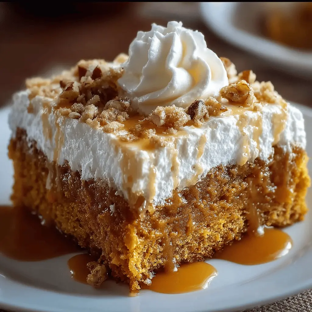 Pumpkin Poke Cake
