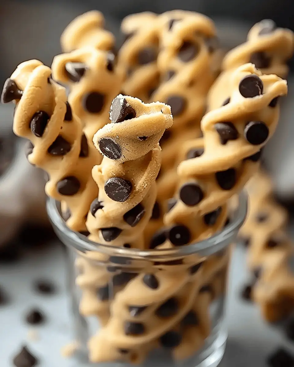 Chocolate Chip Cookie Dough Twists