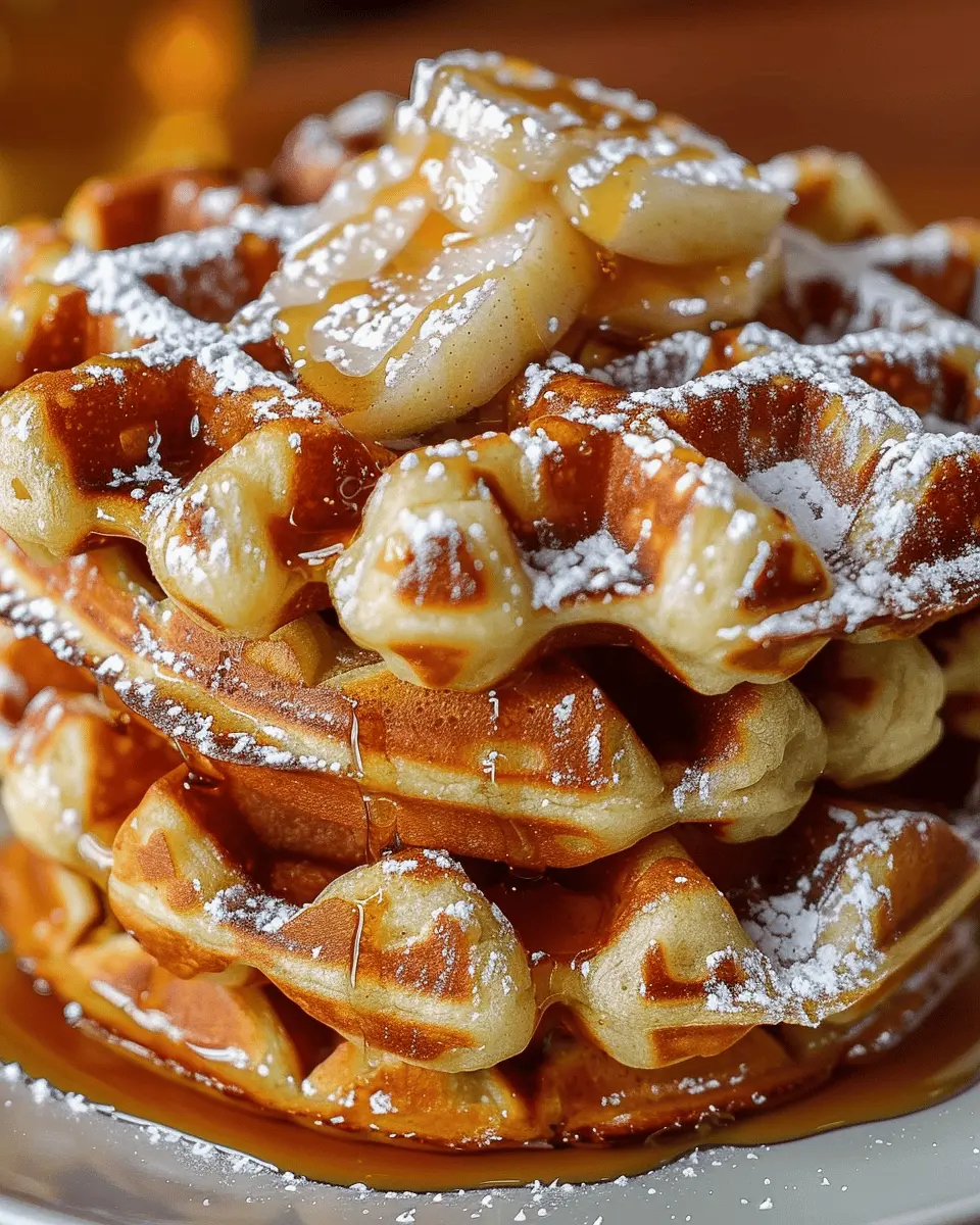 Apple Fritter Waffle Donuts