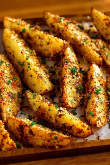 Baked Garlic Parmesan Potato Wedges
