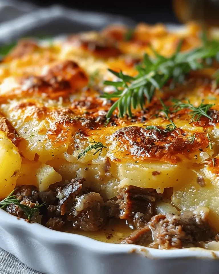 Beef & Potato Gratin Casserole
