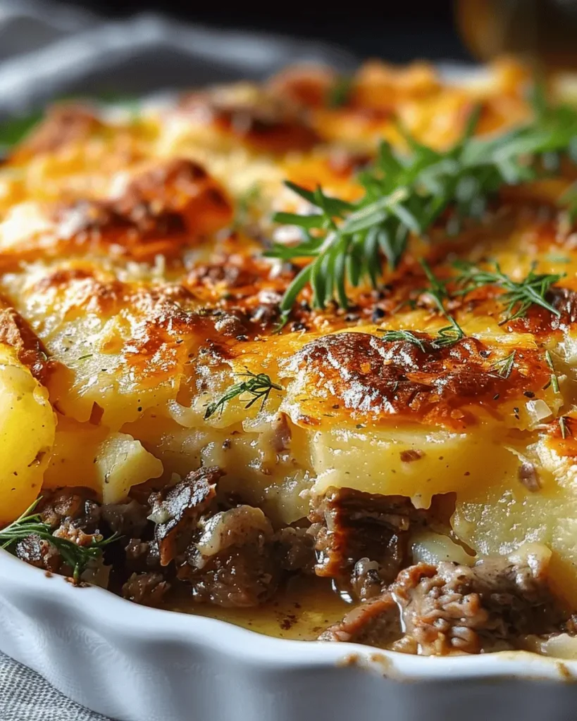 Beef & Potato Gratin Casserole