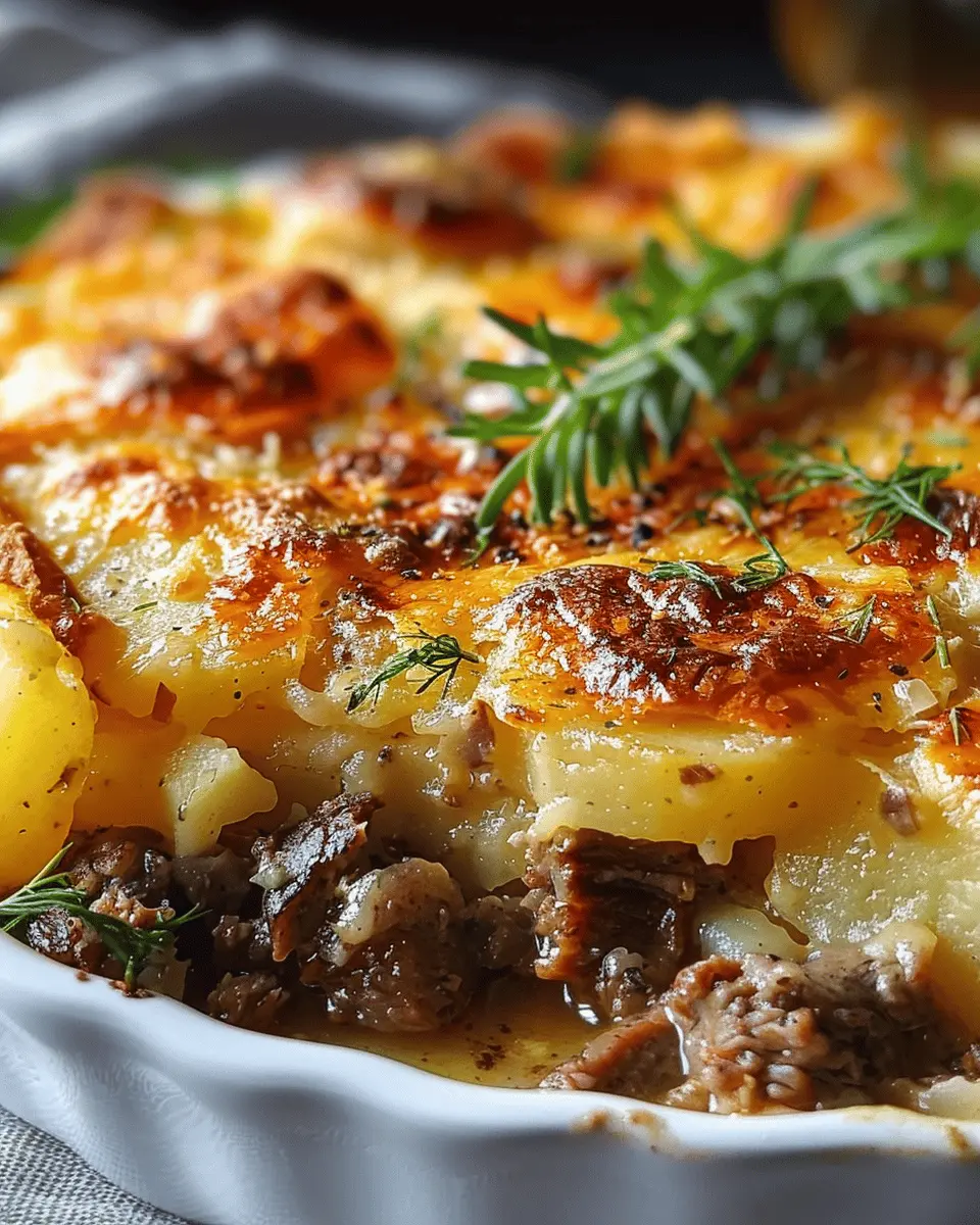 Beef & Potato Gratin Casserole