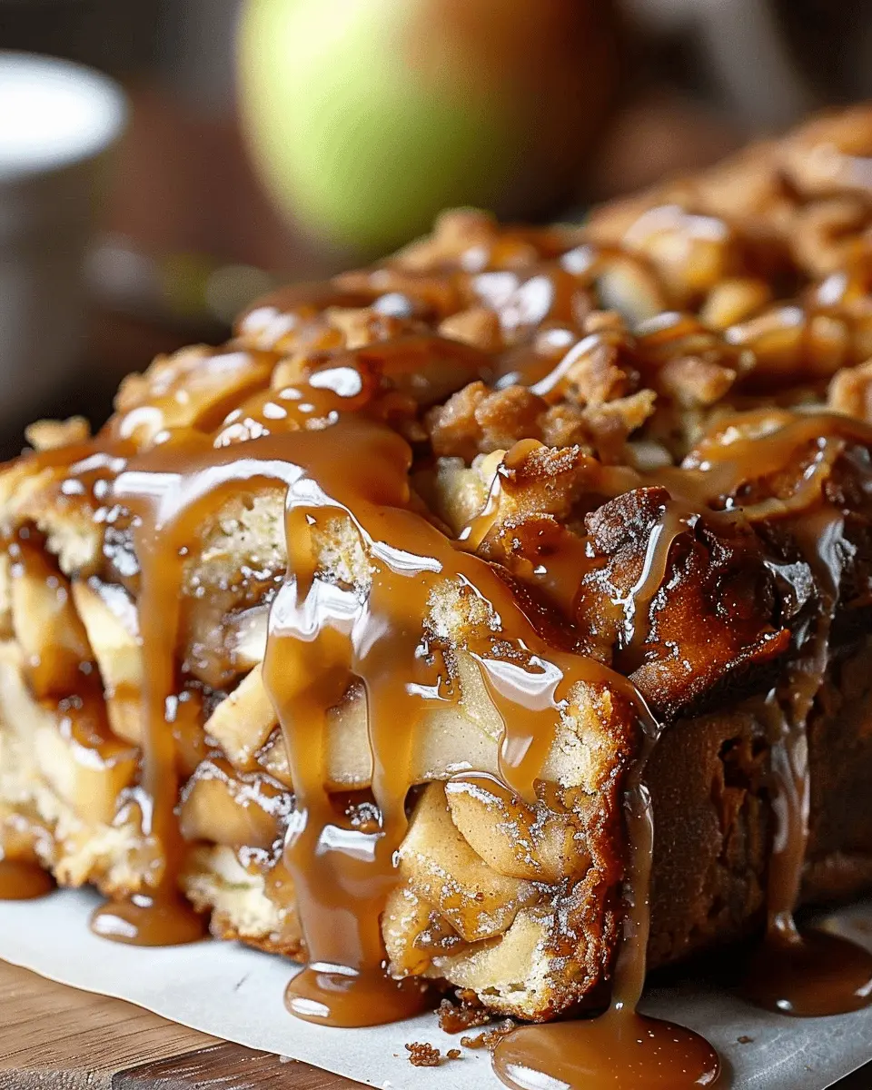 Caramel Apple Fritter Bread