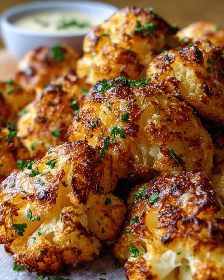 Cheesy Cauliflower Bites
