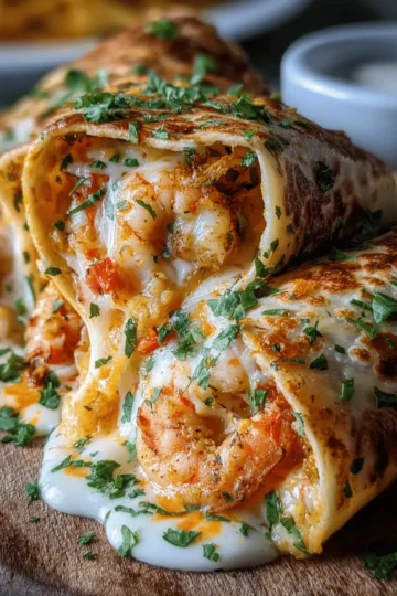 Cheesy Seafood Tortilla Bombs