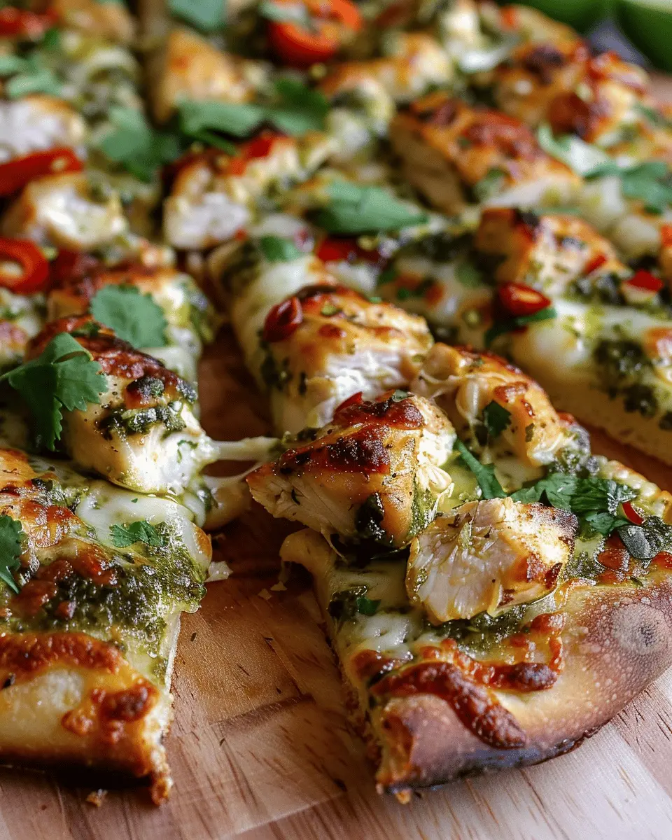 Cilantro Lime Chicken Pizza