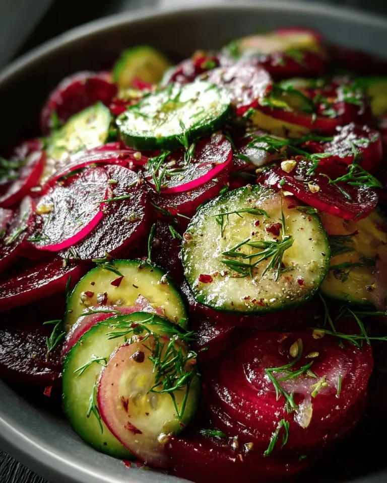 Crisp Cucumber and Beetroot Salad
