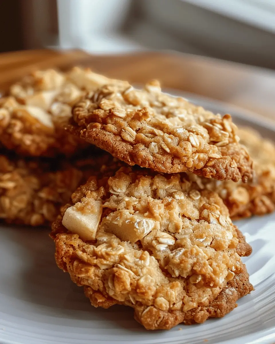 Crispy Apple Oatmeal Cookies