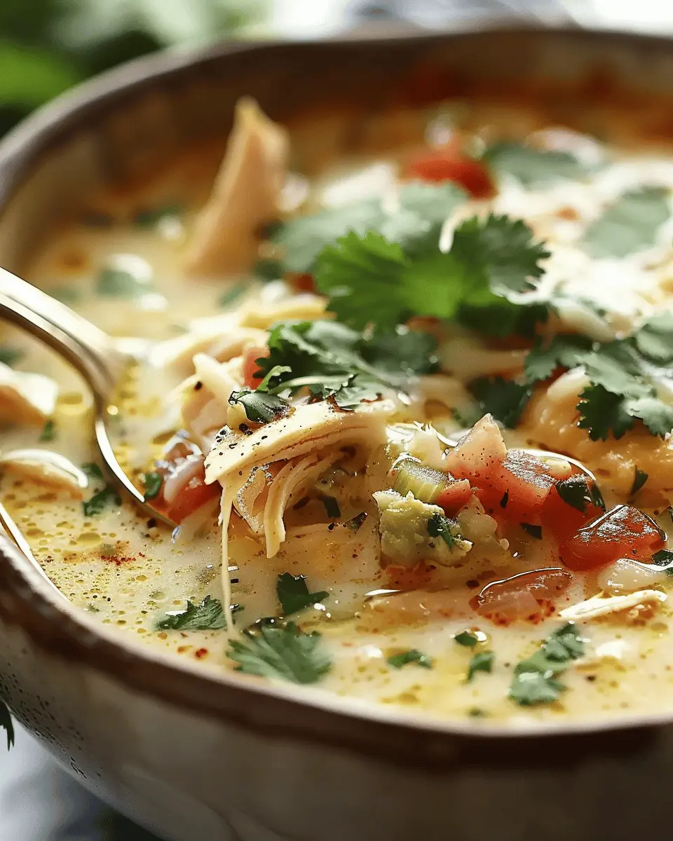 Crock Pot Green Enchilada Chicken Soup
