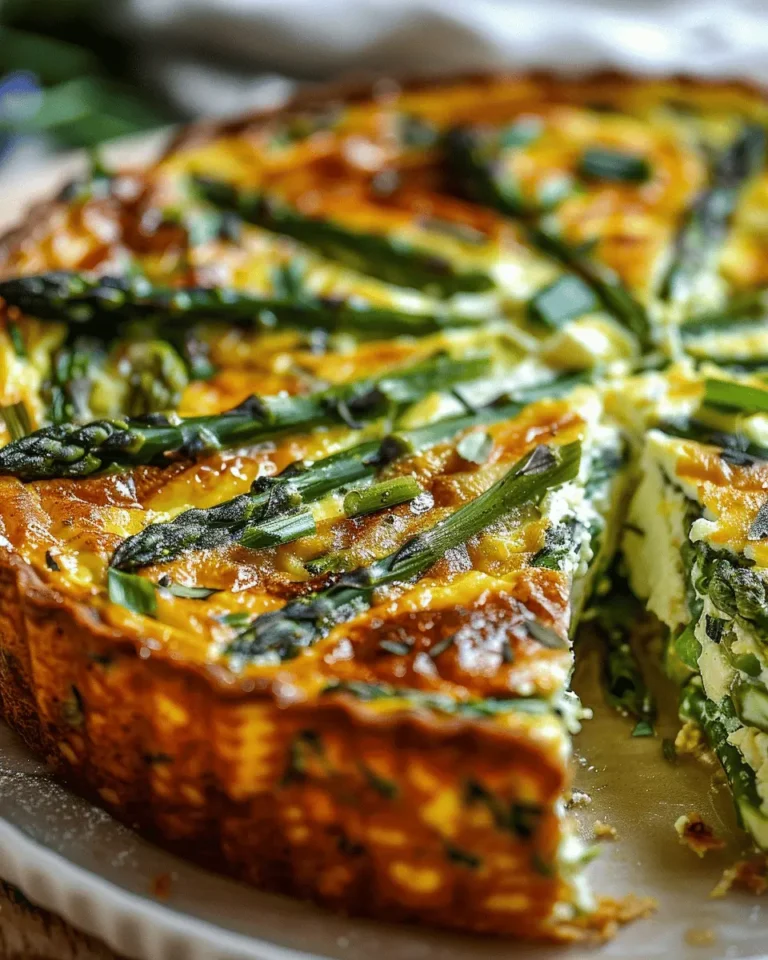 Crustless Asparagus and Goat Cheese Quiche