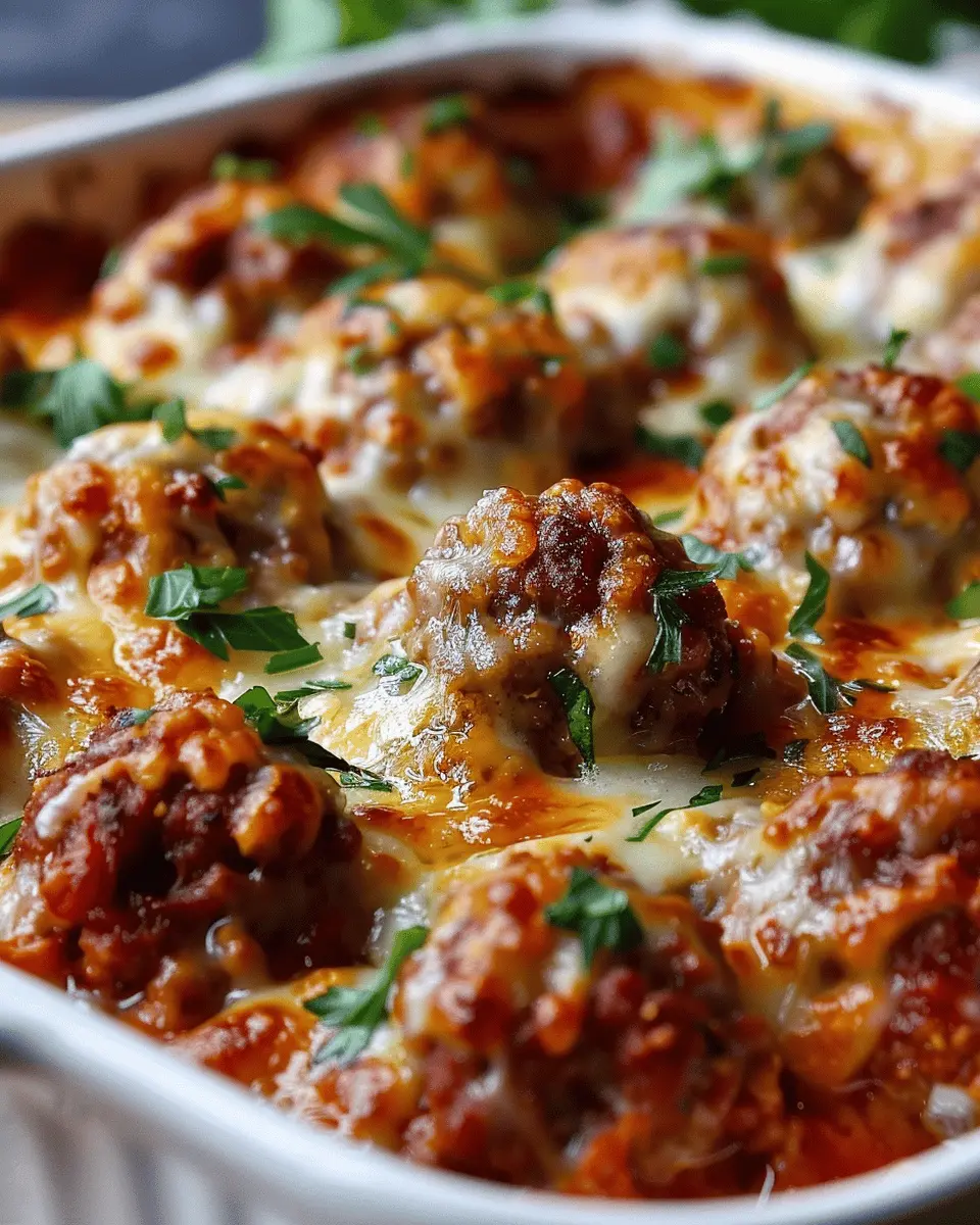 Dump-and-Bake Meatball Casserole